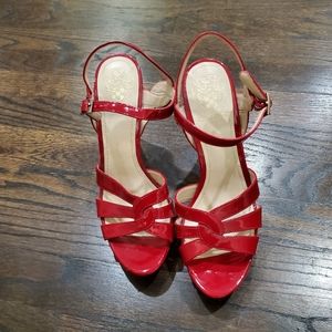 **Never Worn**Red patent leather sandals